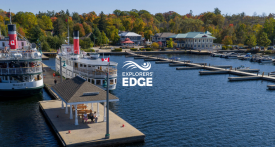 Gravenhurst Wharf from drone